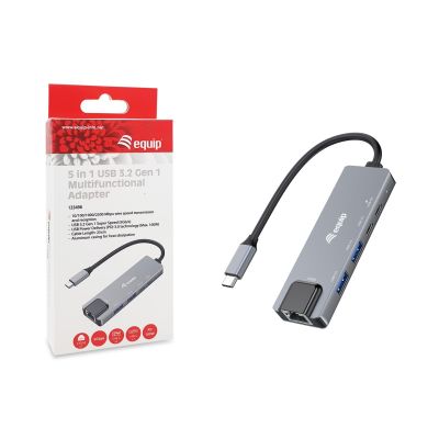 9. USB Equip 133496 Adapter USB 3.2 Gen 1 (3.1 Gen 1) Typ-C Grau