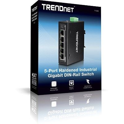 2. TRENDnet Industrie Switch 5 Port Gbit IP30 DIN-Schiene Metall