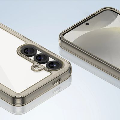 5. Schutzhülle „Outer Space“ für iPhone 16e/17e mit flexiblem Rahmen – Transparent, Schwarz