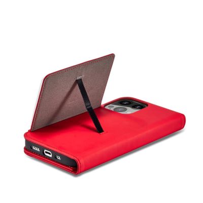 9. Magnetkartenetui für Samsung Galaxy S23 Ultra Flip Cover Wallet Stand rot