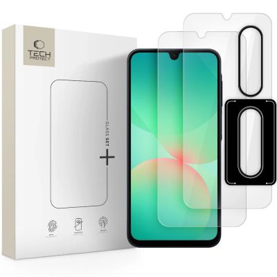 Tech-Protect Glass Set+ Panzerglas für Samsung Galaxy A26 5G - Transparent
