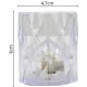 11. Mini-Dekorationslampe, 6 cm, transparent, warmweiß, 1 LED