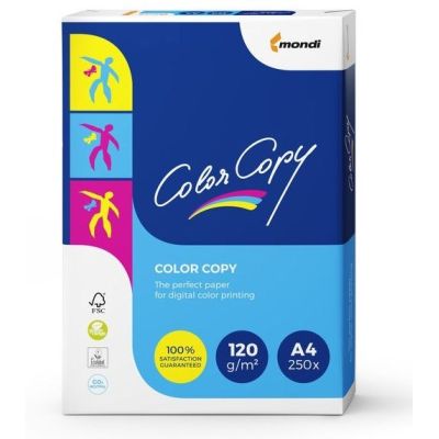 Mondi Color Copy 8687A12 Kopierpapier (A4; 120 g/m²; 250 Blatt; weißes Papier; satiniert)