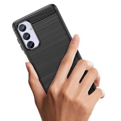 6. Flexible Carbon-Musterhülle für Samsung Galaxy M54 Carbon Case - schwarz