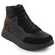 Schwarze Damen-Ankle-Boots aus Leder mit Plateau, Rieker Remonte D2V70-03