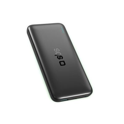SBS Infinity Powerbank 10000mAh 10W LiFePo₄ USB-A USB-C - Schwarz