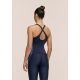 5. CASALL Damen-Tanktop mit formgebendem Block-BH, Marineblau