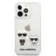 3. Transparente Karl Lagerfeld Karl & Choupette Hülle für iPhone 13 Pro / 13 - Transparent