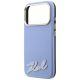 6. Karl Lagerfeld MagSafe-Hülle mit genarbter Oberfläche und Harz-Logo für iPhone 18 Pro / 17 Pro – Hellblau
