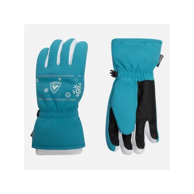 ROSSIGNOL Jr. Jane Impr G Blaue Kinder-Skihandschuhe