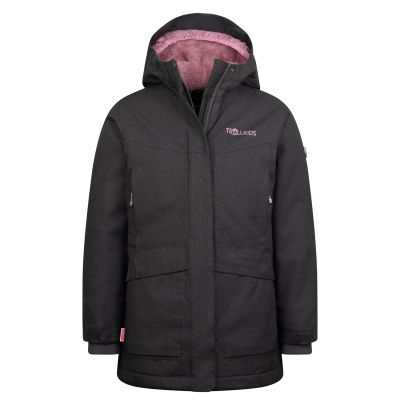 Trollkids Girls Oslo Coat PRO wasserdichte Isolierjacke für Mädchen grau (456-609)