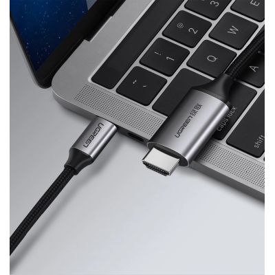 11. Ugreen Kabel HDMI-Kabel - USB Typ C 4K 60 Hz 1,5 m schwarz-grau (MM142 50570)