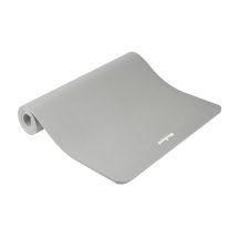 Gymnastikmatte für Yoga, Pilates, Fitness, 190 x 100 cm, 1,5 cm dick, NBR-Material, grau, REBEL ACTIVE