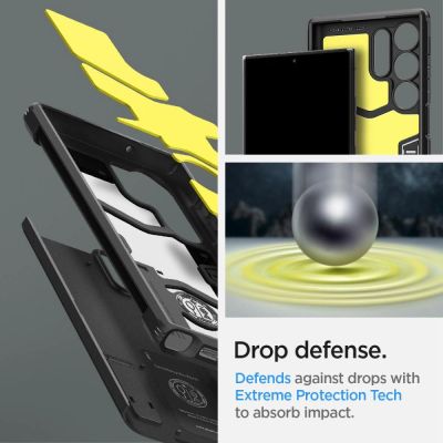 13. Spigen Tough Armor Hülle für Samsung Galaxy S23 Ultra – Schwarz