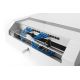 23. Wandschrank NWS 19" Slim Line 3HE drehbar, 2HE fest, 145x500x475 mm, Farbe Grau (RAL 7035)
