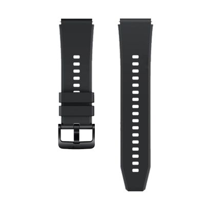 6. Silikonarmband für Huawei Watch GT 2 / 3 / 4 / 2 Pro / 3 Pro / 4 Pro / GT 2e - Schwarz