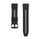 6. Silikonarmband für Huawei Watch GT 2 / 3 / 4 / 2 Pro / 3 Pro / 4 Pro / GT 2e - Schwarz