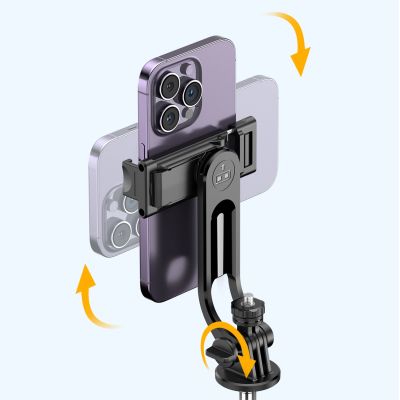 20. Selfie-Stick WC1Y3S Teleskopstativ 1,3 m mit Telefonhalter – Schwarz