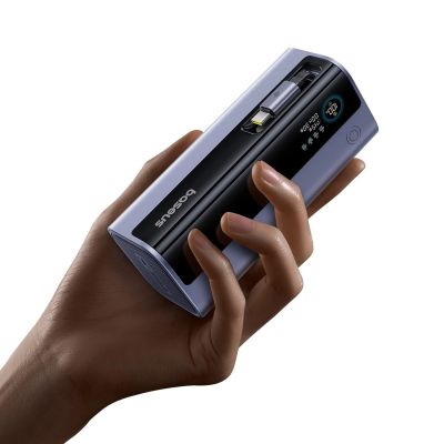 9. Baseus EnerGeek GR11 20000mAh 145W Powerbank mit einziehbarem Kabel – Grau