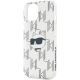 6. Karl Lagerfeld IML Choupette Head & Monogram Hülle für iPhone 15 / 14 / 13 – transparent
