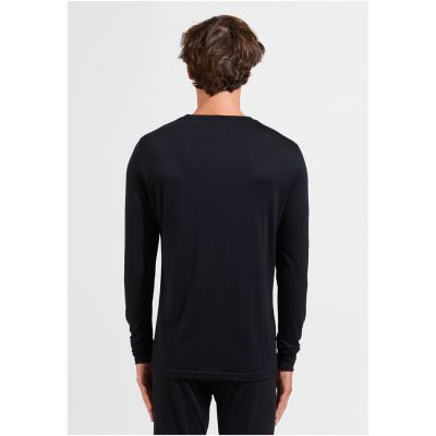 6. Odlo BL TOP Crewneck l/s MERINO 200 Herren T-Shirt Größe M Schwarz