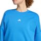 4. adidas Essentials Feelcozy Damen-Sweatshirt mit kleinem Logo, Blau KC5280