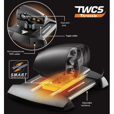 4. THRUSTMASTER JOYSTICK T16000M FLIGHT PACK (PC)