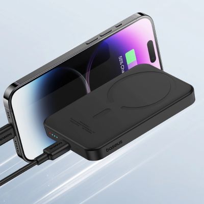 11. Baseus Mini-Powerbank 5000 mAh 20 W + USB-C-Kabel (20 V/3 A) – Schwarz