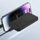 11. Baseus Mini-Powerbank 5000 mAh 20 W + USB-C-Kabel (20 V/3 A) – Schwarz