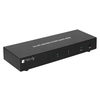 10. TECHLY KVM-Switch DisplayPort/USB 2x1 Dual HE