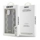 5. DKNY Leather Checkered Mono Pattern MagSafe-Hülle für iPhone 15 – Beige
