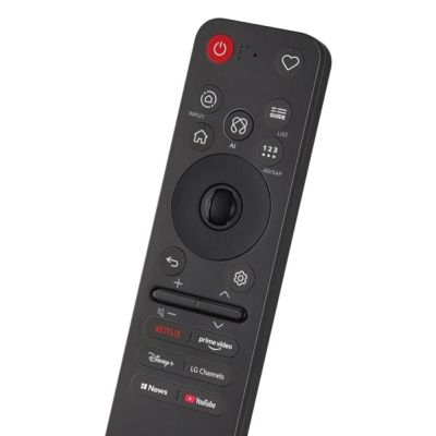 3. LG MR26GA TV-Fernbedienung: Drucktasten, Drehregler