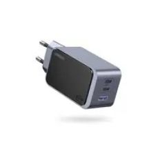 Ugreen Nexode Air 65W Schnellladefunktion mit Wechselstromanschluss, USB + 2x USB-C-Anschlüssen, geeignet für Laptops, Mobiltelefone, Laptops, Powerbanks und Tablets. Grau.