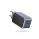 Ugreen Nexode Air 65W Schnellladefunktion mit Wechselstromanschluss, USB + 2x USB-C-Anschlüssen, geeignet für Laptops, Mobiltelefone, Laptops, Powerbanks und Tablets. Grau.