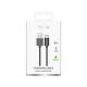 2. Puro 12W TPE USB-A - microUSB 2m Kabel - Schwarz