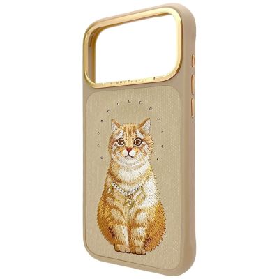 2. Nimmy Lucky Fashion Cat MagSafe Hülle für iPhone 17 Pro Max – braun