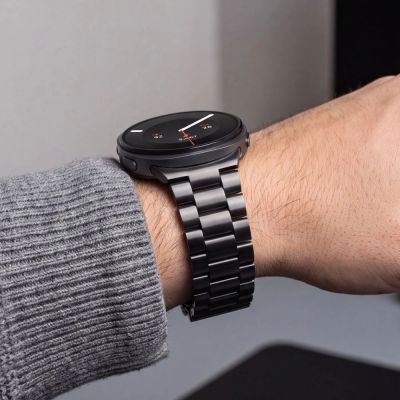 5. Tech-Protect Edelstahlarmband für Samsung Galaxy Watch 40/44/46 mm – Schwarz