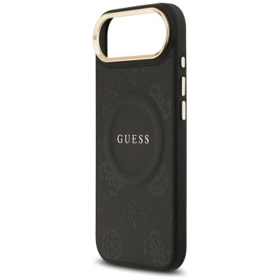 6. Guess Peony Hot Stamp MagSafe Hülle für iPhone Air - Schwarz