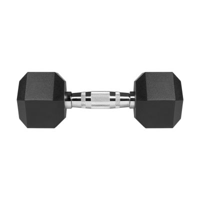 5. Gummierte Gusseisen-Hanteln HEX 2x6 kg REBEL ACTIVE