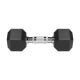 5. Gummierte Gusseisen-Hanteln HEX 2x6 kg REBEL ACTIVE