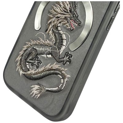 5. Nimmy Dragon MagSafe Case für iPhone 16 Pro - Grau