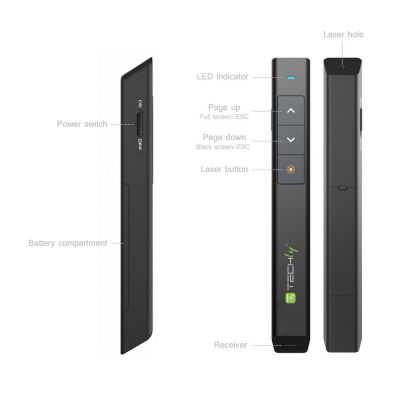 6. TECHNISCHER DRAHTLOSE PRÄSENTATOR MIT LASERPOINTER ITC-LASER26