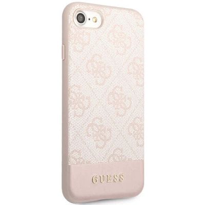 4. Guess GUHCI8G4GLPI iPhone 7/8/SE 2020/ 2022 rosa/rosa Hartschale 4G Stripe Collection