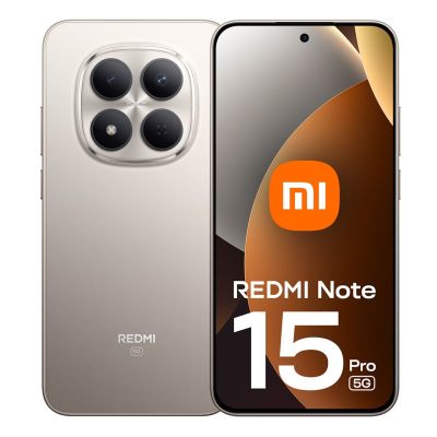 18. Xiaomi Redmi Note 15 Pro 5G, 17,4 cm (6,83 Zoll), 8 GB RAM, 256 GB Speicher, 6580 mAh Akku, Titanium
