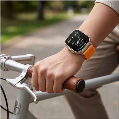 5. Tech-Protect Nylonarmband für Huawei Watch Fit 3 / 4 / 4 Pro / 5 / 5 Pro – Orange