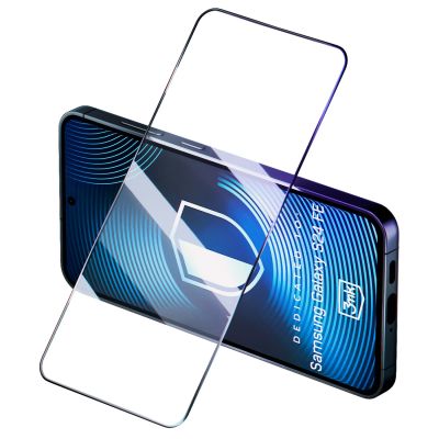3mk HardGlass Max Lite Schwarzes gehärtetes Glas für Samsung Galaxy S24 FE