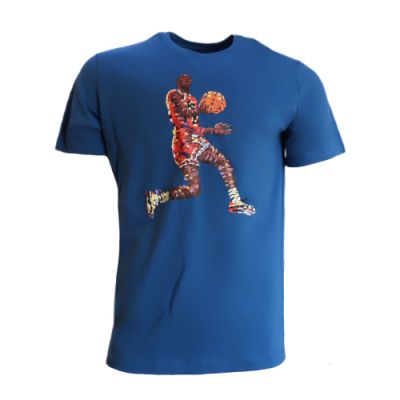 6. Jordan Flight Herren-Sport-T-Shirt Blau - FN6000-457