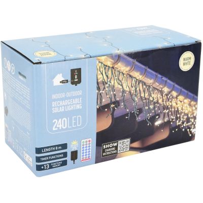 6. SOLAR-LICHTERKETTE MIT 240 LEDS, WARMWEISS
