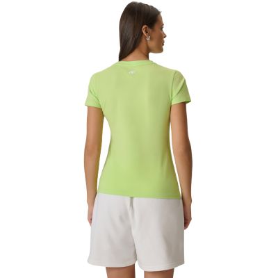 3. Damen-T-Shirt 4F F2717 hellgelb 4FWSS26TTSHF2717 73S