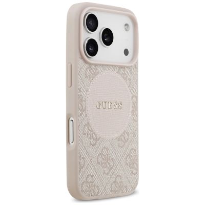 4. Guess 4G Circle Classic Logo MagSafe Case für iPhone 17 Pro - Pink